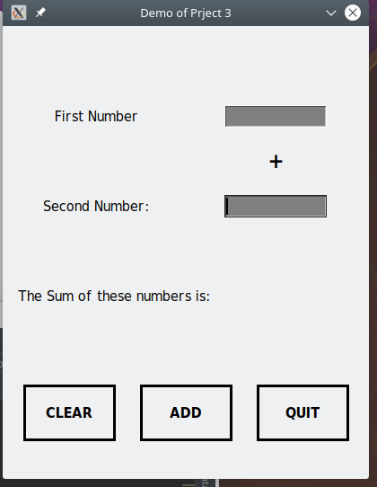 what the window looks like when program is first run