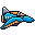 blue spaceship